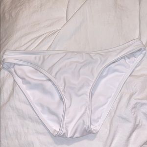 white bikini bottoms